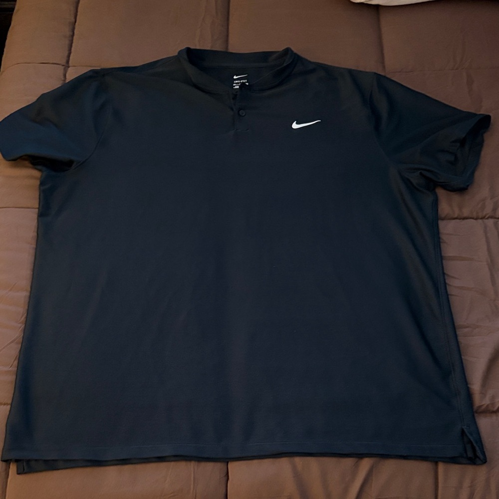 Men's Nike Dri-Fit Black Polo